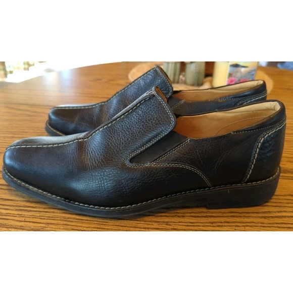 Sandro Moscoloni Loafers Leather Slip-on Mens 11D Comfort Square Toe Black main image 5